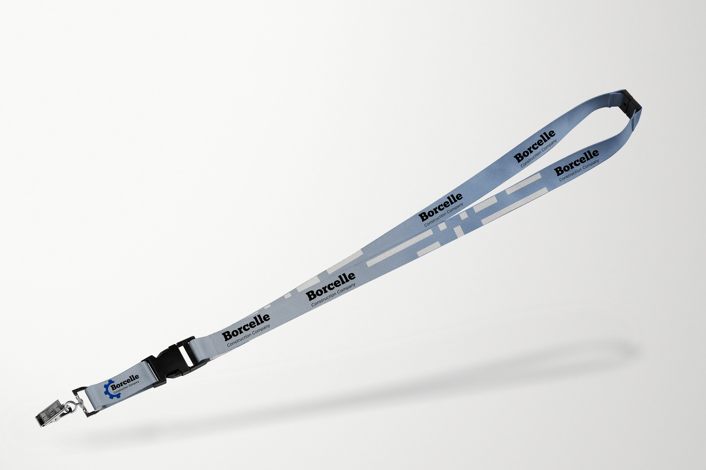 A photo of ID Lanyard with custom lock from JM Band®. Purchase Lanyards with Quick-Release + Breakaway here.