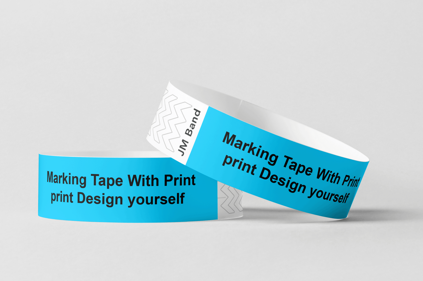 Marking Tape With Print Paper wristbands JM Band® 10 Blue