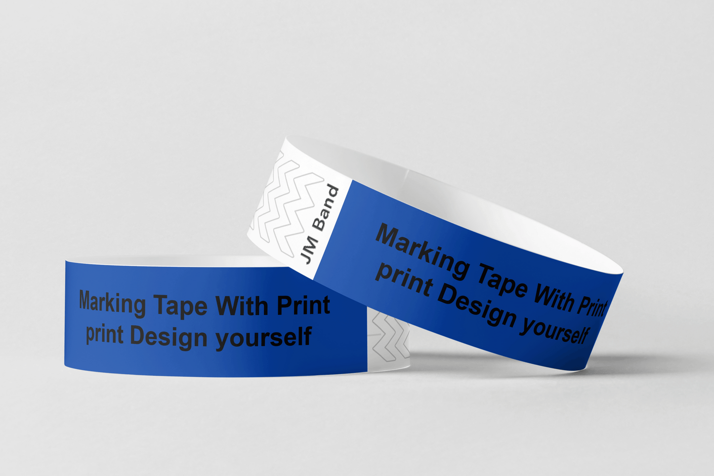 Marking Tape With Print Paper wristbands JM Band® 10 Dark Blue