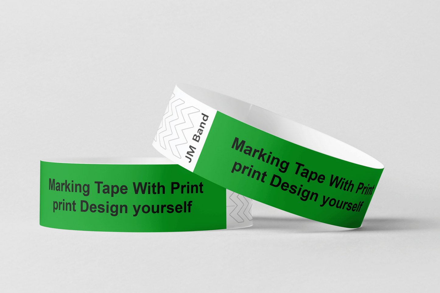 Marking Tape With Print Paper wristbands JM Band® 10 Dark Green