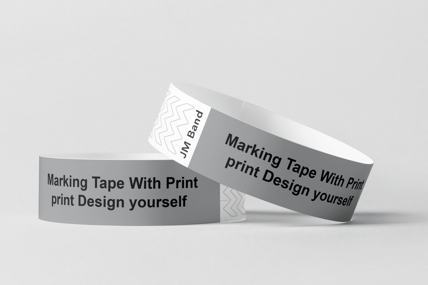 Marking Tape With Print Paper wristbands JM Band® 10 Gray