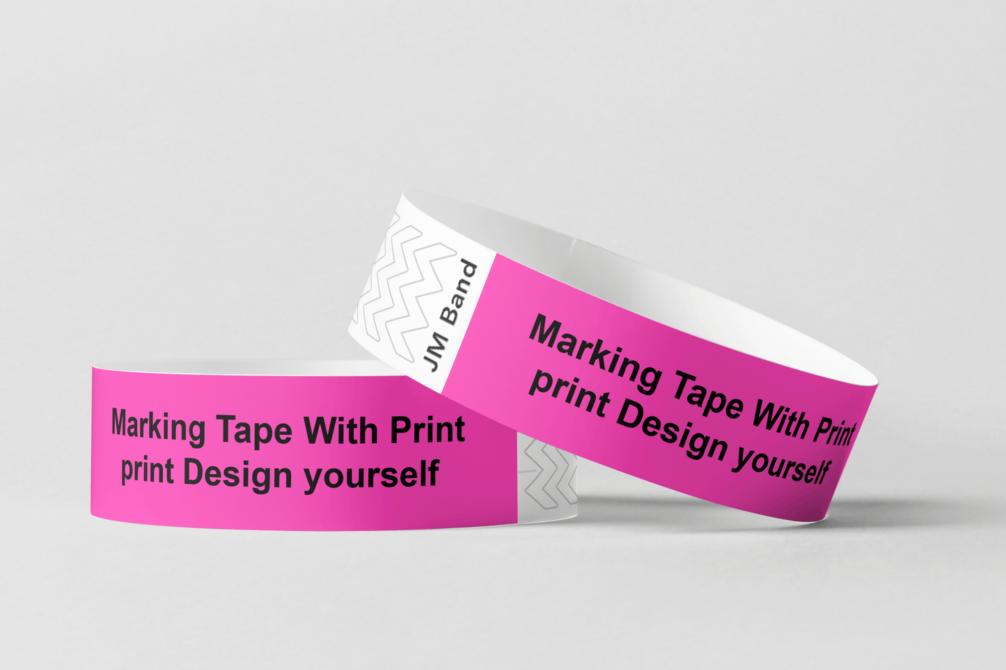 Marking Tape With Print Paper wristbands JM Band® 10 Pink