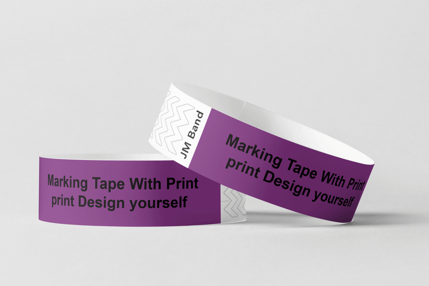Marking Tape With Print Paper wristbands JM Band® 10 Purple