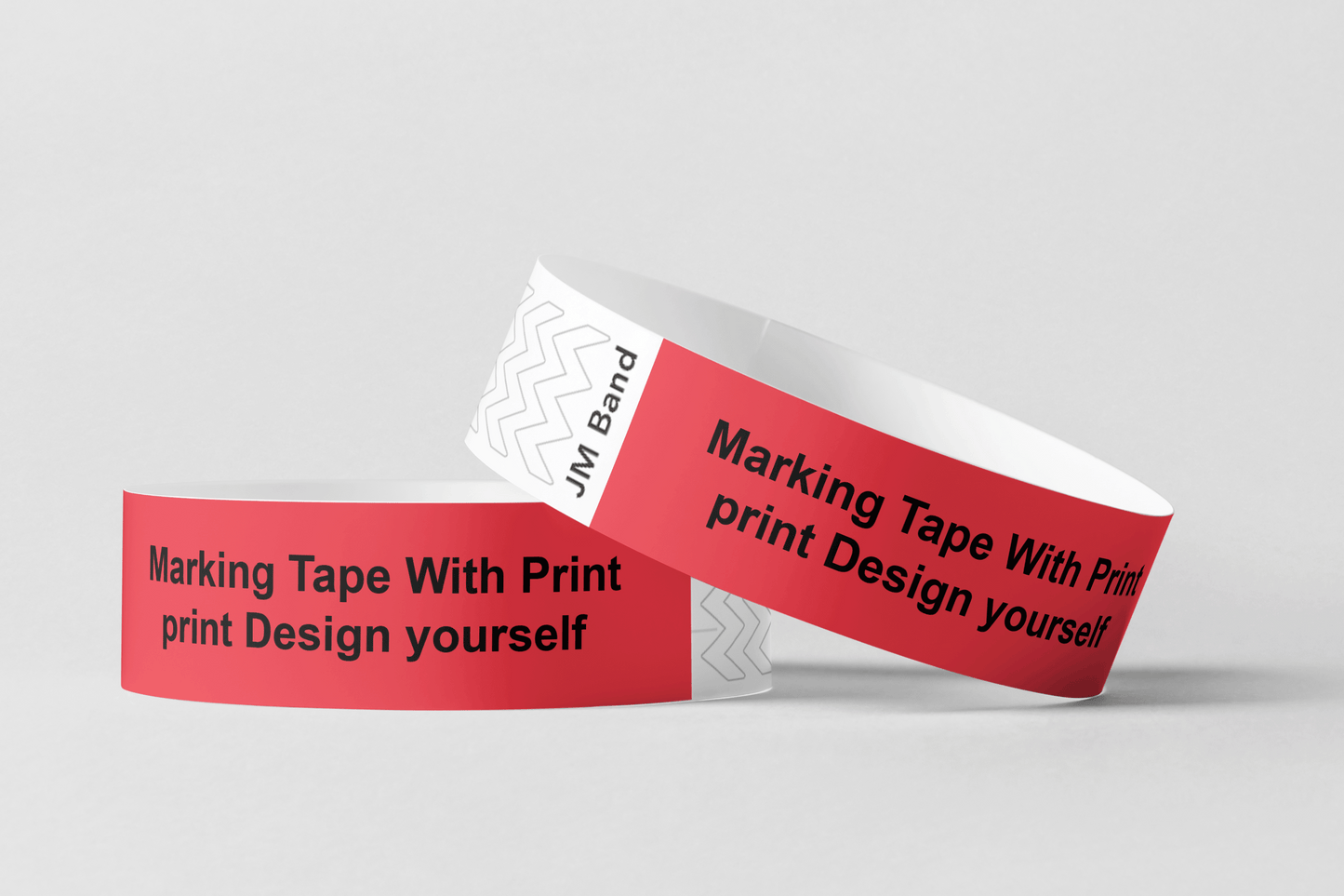 Marking Tape With Print Paper wristbands JM Band® 10 Red