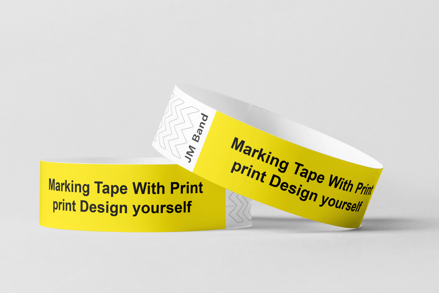 Marking Tape With Print Paper wristbands JM Band® 10 Yellow