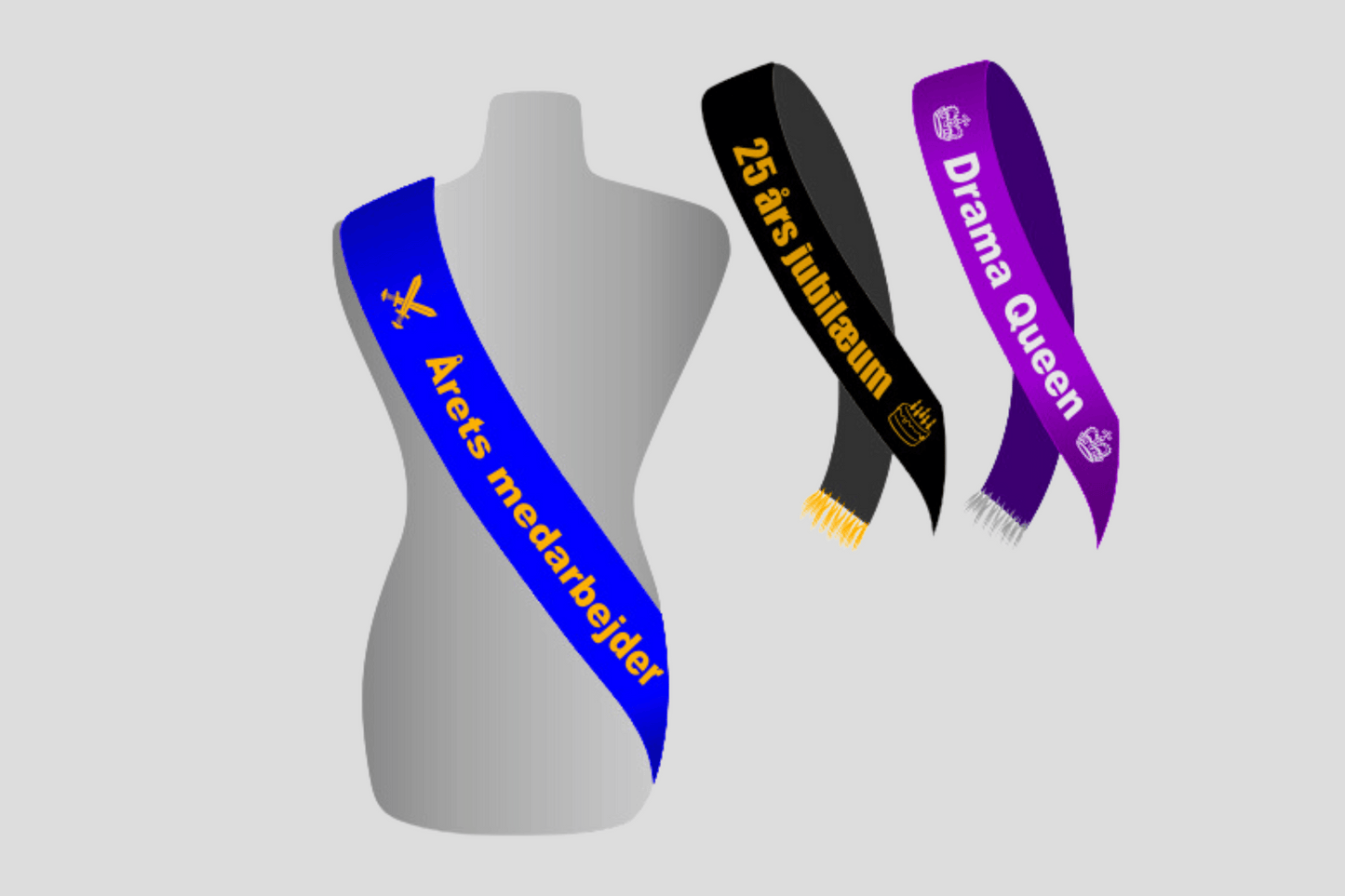 Sashes with Print Ribbon JM Band EU