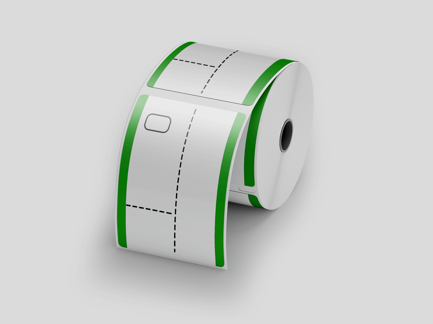 3-Part Thermal Cloakroom Tickets in Roll Tickets JM Band® 1 Green