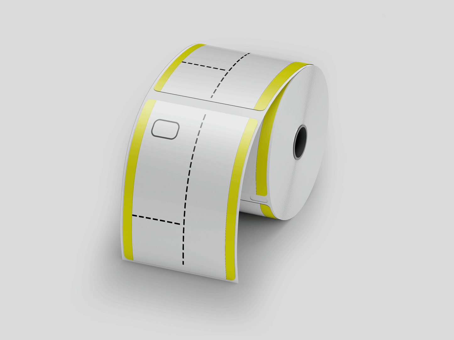 3-Part Thermal Cloakroom Tickets in Roll Tickets JM Band® 1 Yellow