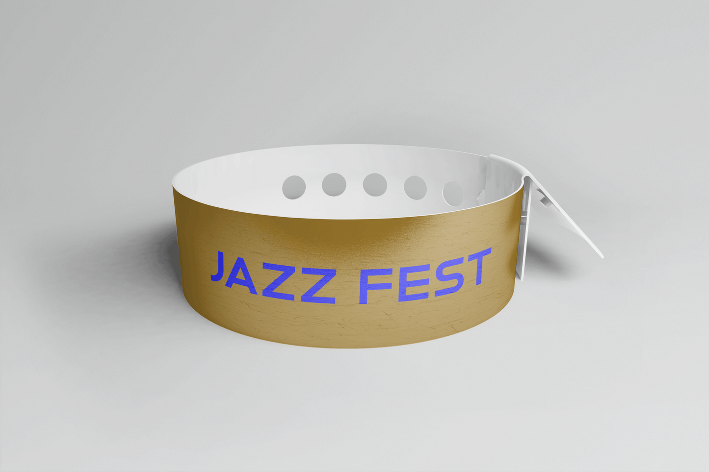 Printed Vinyl Wristbands - L Shape Vinyl Wristbands JM Band® 1 Bronze