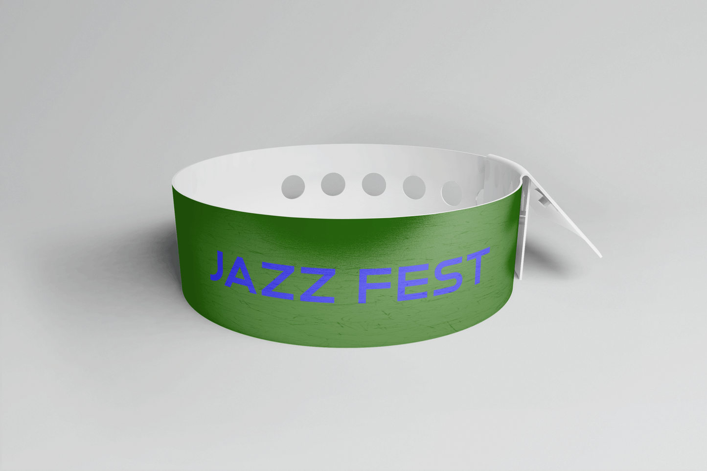 Printed Vinyl Wristbands - L Shape Vinyl Wristbands JM Band® 1 Green