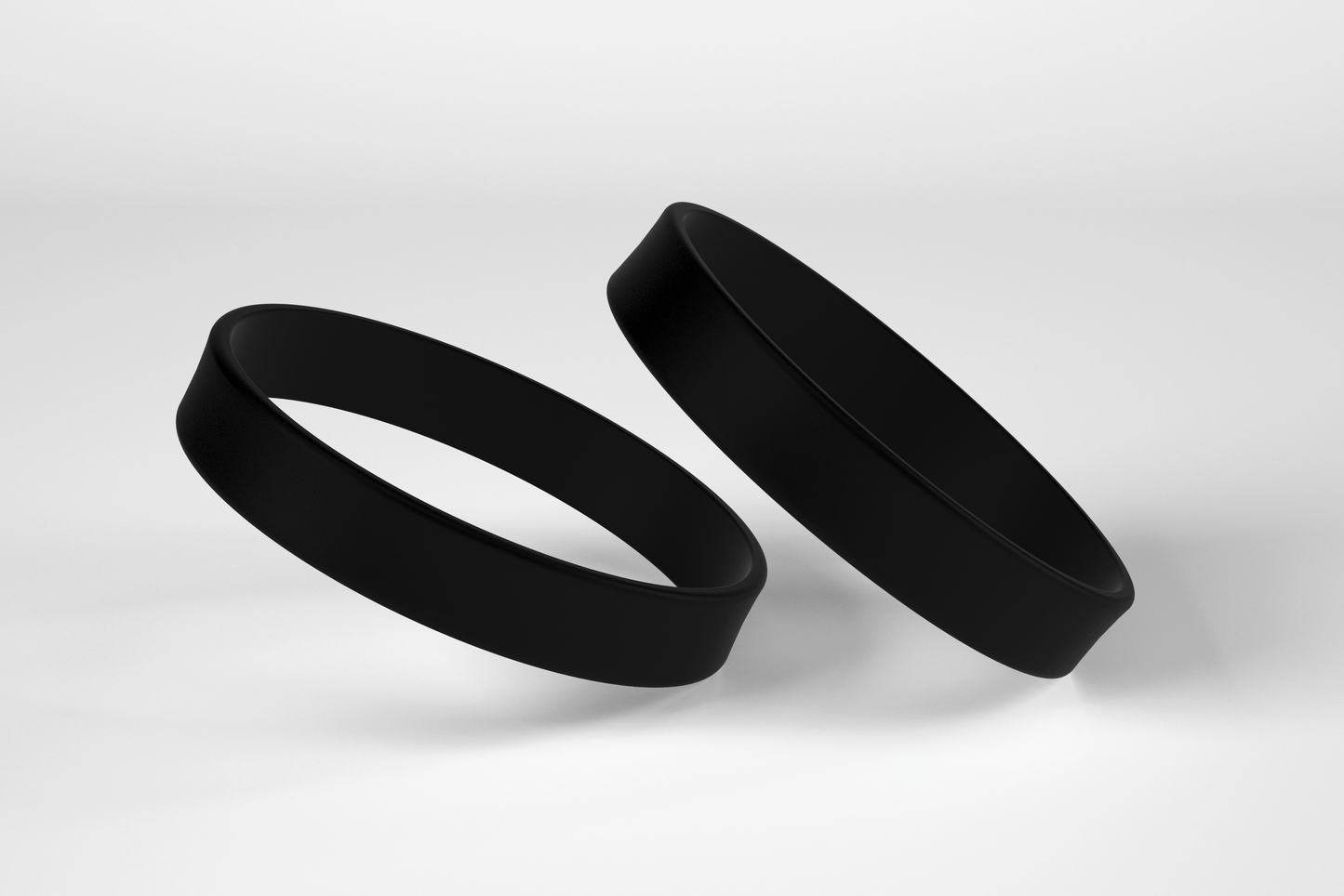Plain Silicone Wristbands Silicone wristbands JM Band® 1 Black