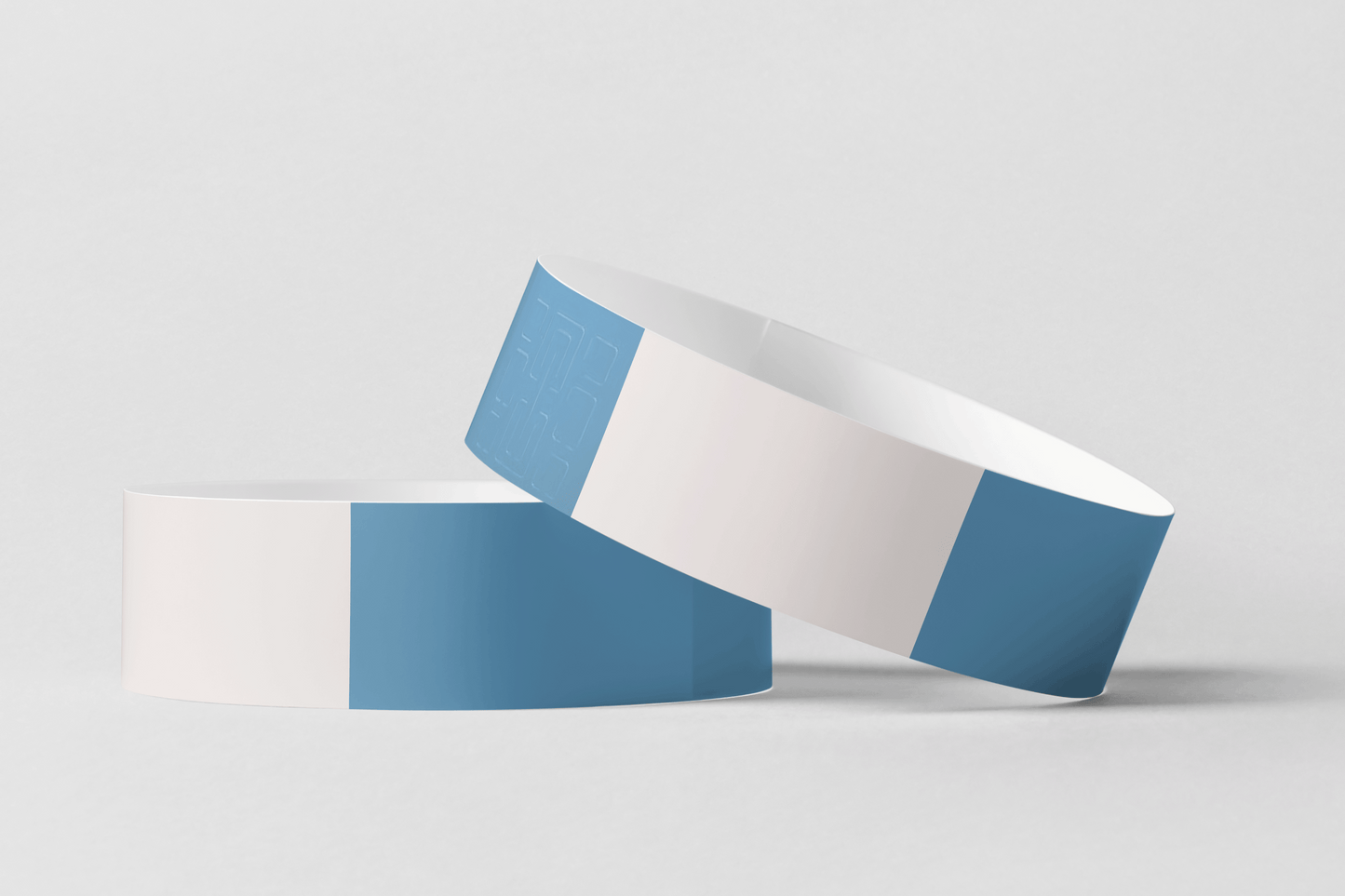 Thermal Wristbands in Roll Vinyl Wristbands JM Band EU 1 Blue