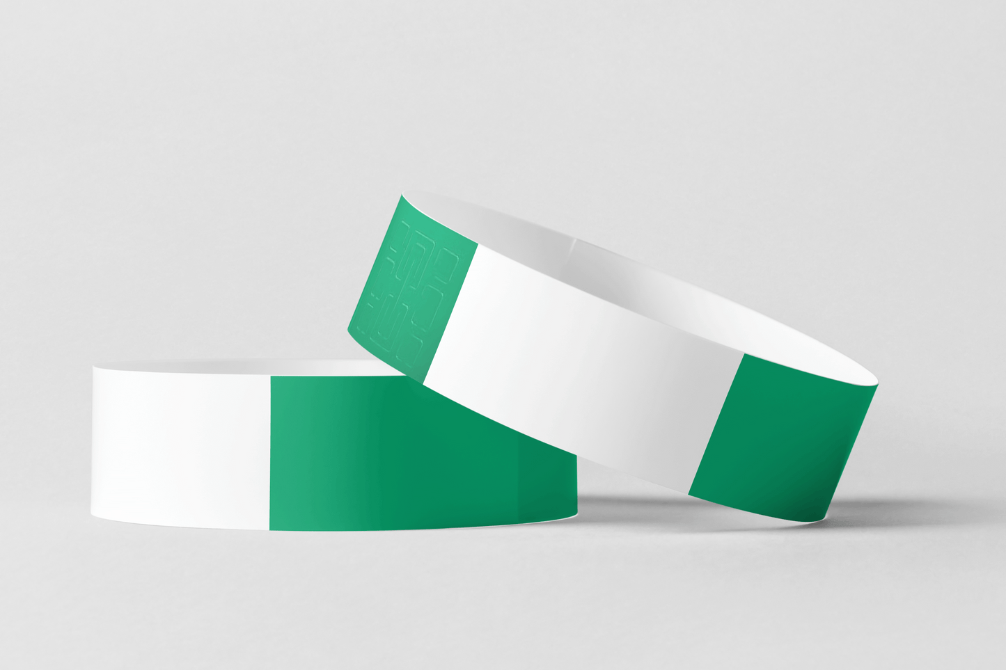 Thermal Wristbands in Roll Vinyl Wristbands JM Band EU 1 Green