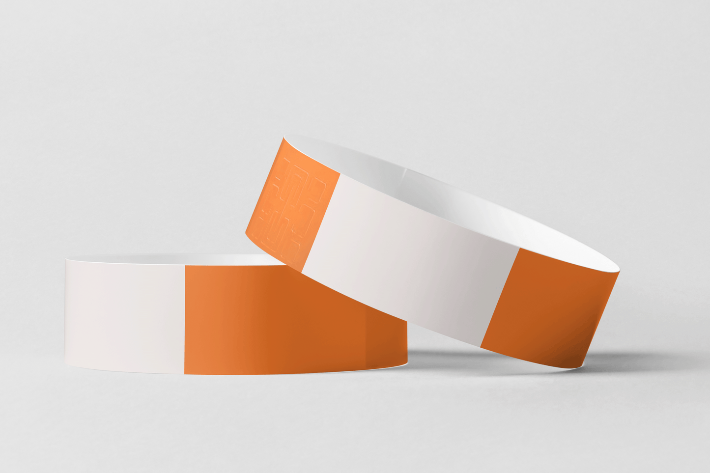 Thermal Wristbands in Roll Vinyl Wristbands JM Band EU 1 Orange