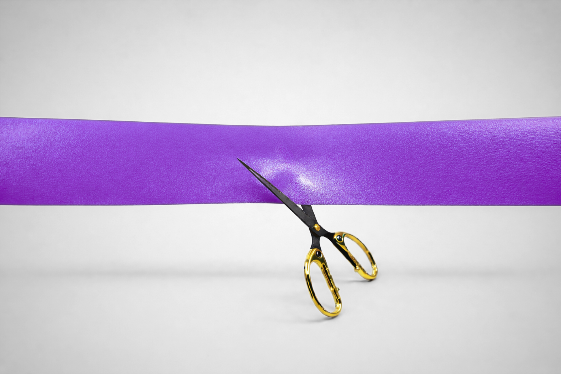 Einfarbige, violette Einweihungsbänder ohne Aufdruck von JM Band®.