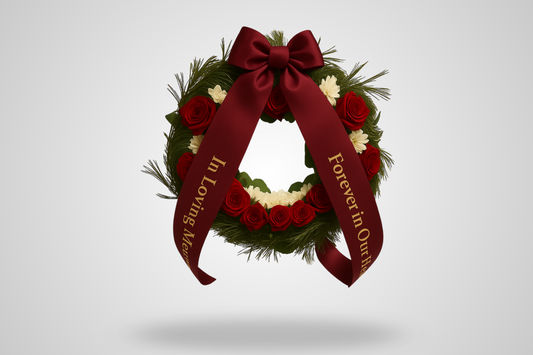 Eco Satin Bouquet Ribbon mit Druck