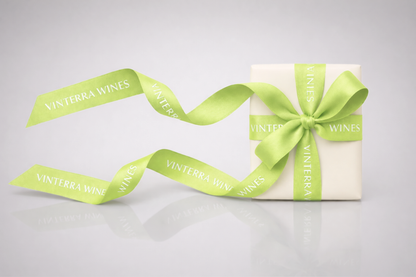 ECO-Satin-Geschenkband mit Aufdruck in Limettengrün von JM Band®.