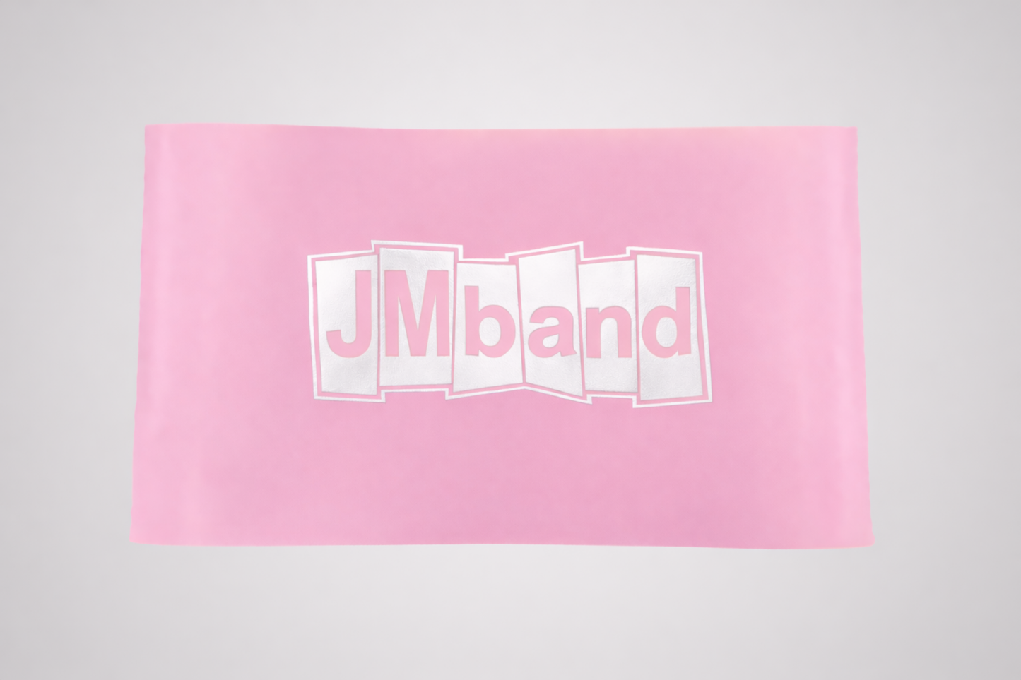 Beispiel für weißen Thermotransferfoliendruck von JM Band®.