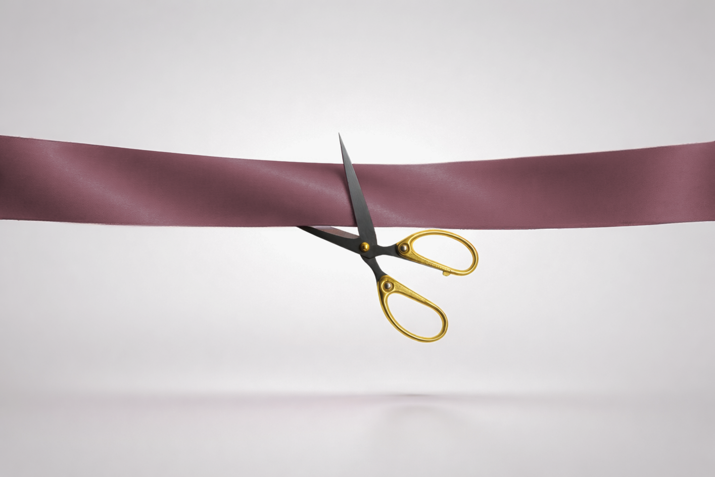 Bordeauxfarbenes ECO-Satin-Einweihungsband ohne Aufdruck von JM Band®.