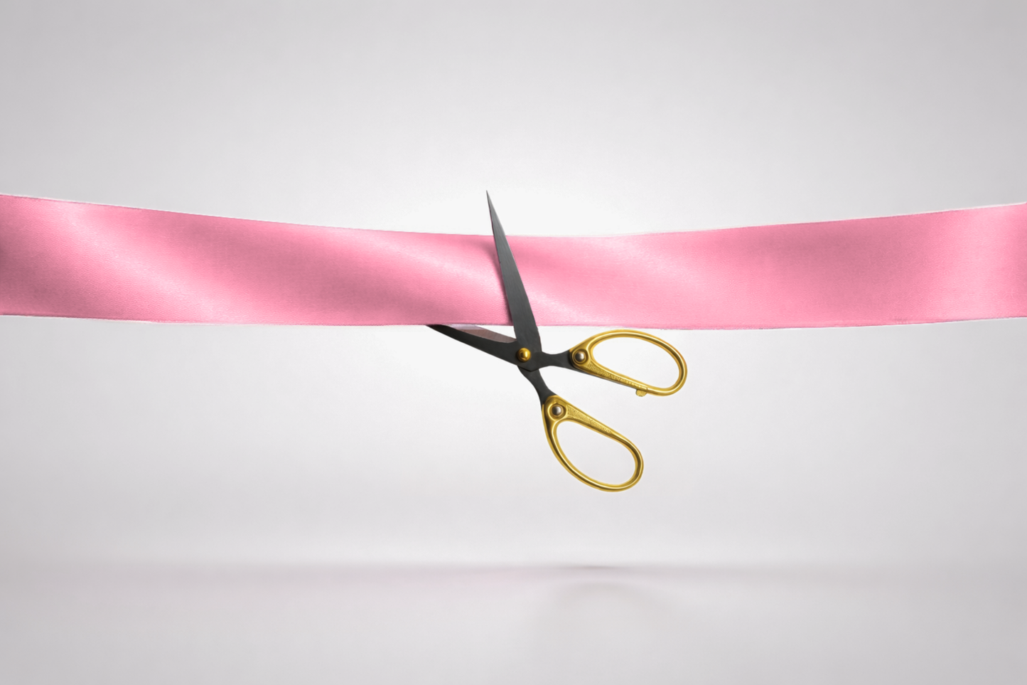 Rosa ECO-Satin-Einweihungsband ohne Aufdruck von JM Band®.