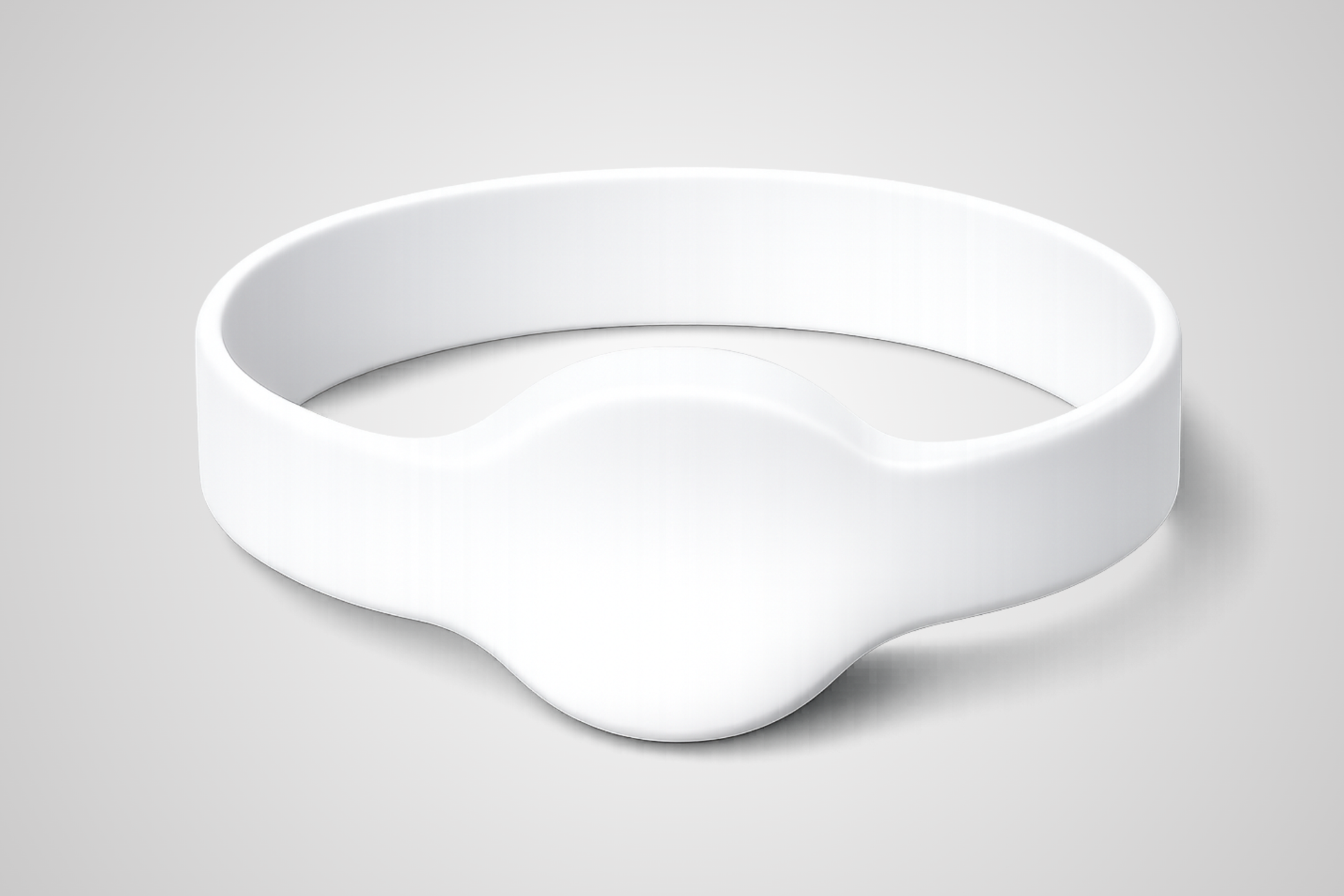 Weißes NFC-Silikonarmband JM02 Whitelabel von JM Band®.