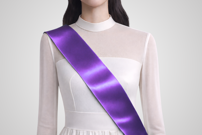 Lila ECO-Satin-Auszeichnungsband ohne Aufdruck von JM Band®.