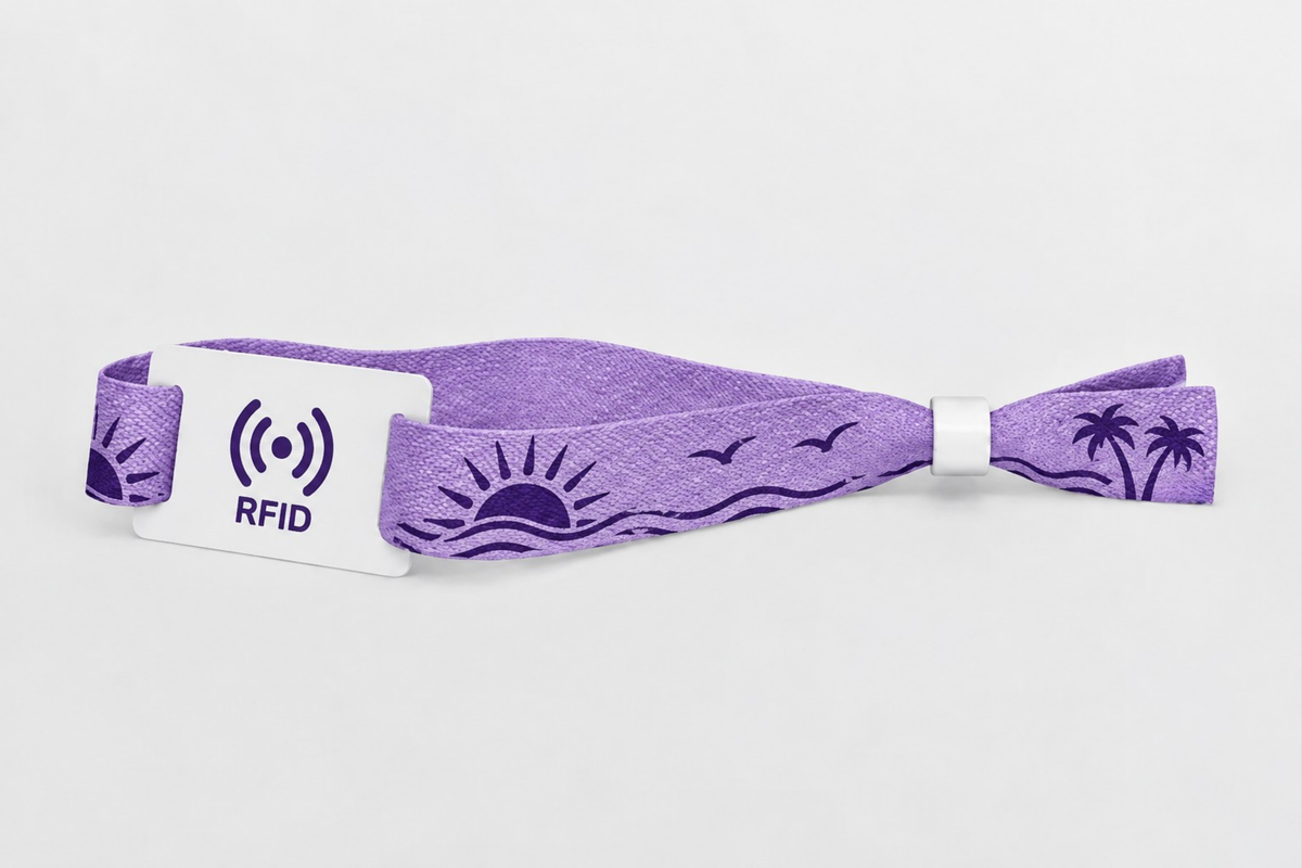 RFID-Armbänder aus Bambusgewebe mit Druck