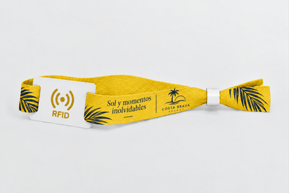 RFID-Armbänder aus Bambusgewebe mit Druck