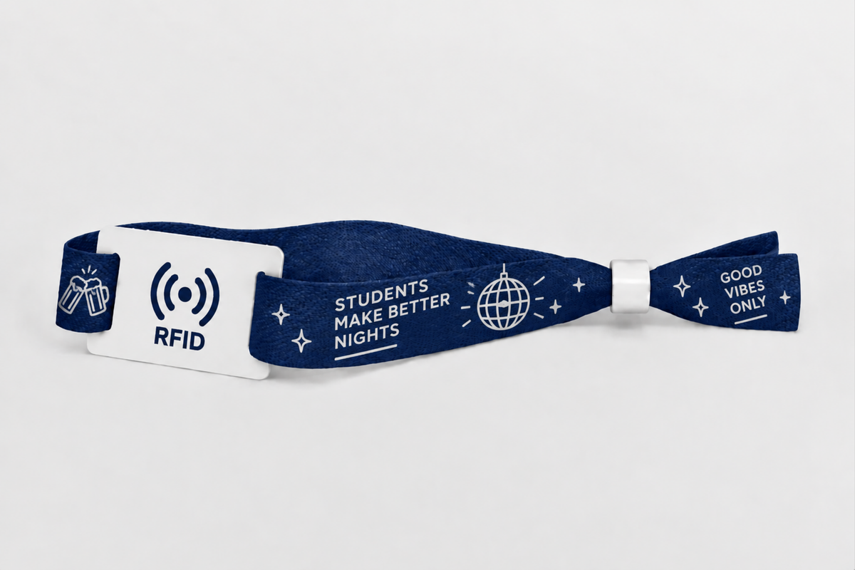 RFID-Armbänder aus Bambusgewebe mit Druck