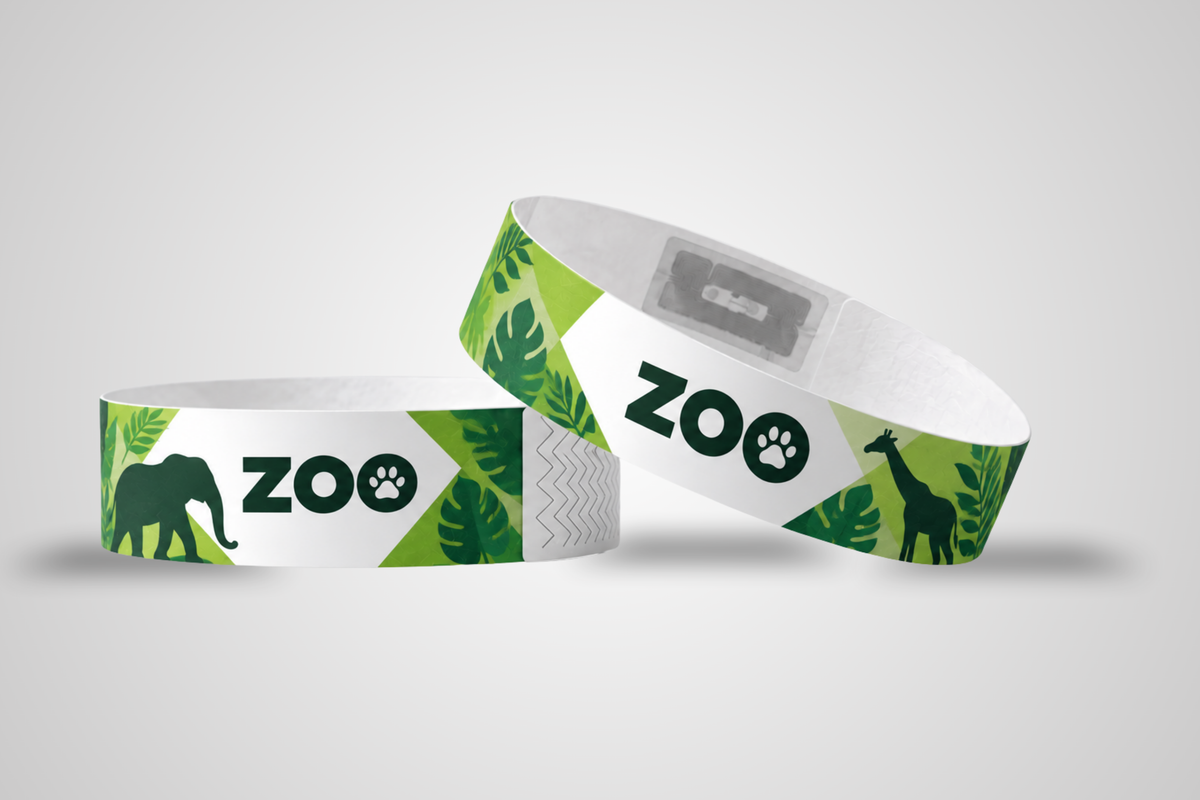 RFID-Papierarmbänder – Farbdruck und Mifare UL EV1