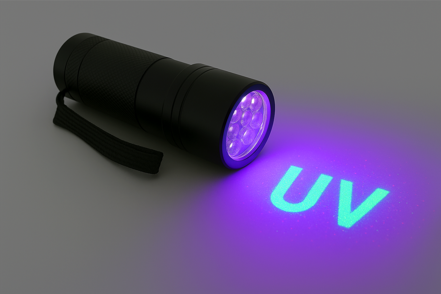 UV Taschenlampe LED-Spektrum