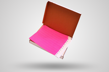 Ein Foto der 1000er-Packung Papierarmbänder (unbedruckt) von JM Band®. Papierarmbänder in Rosa können Sie hier kaufen.